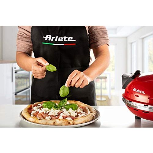 Pizzaofen Ariete 909, 400°C, Platte aus feuerfestem Stein, 1200 W