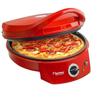 Pizzaofen Bestron elektrischer Pizza Maker bis 230°C, bis Ø 27cm