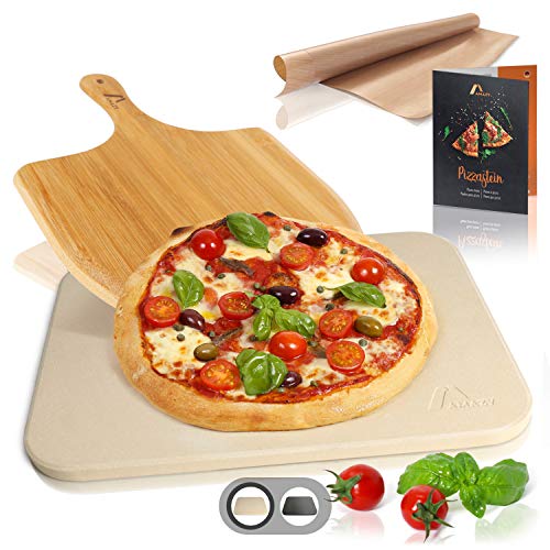 Die beste pizzastein amazy inkl bambus pizzaschaufel dauerbackfolie Bestsleller kaufen