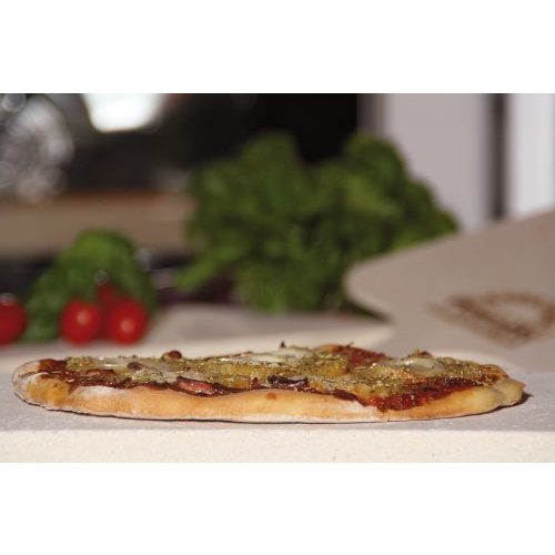 Pizzastein Pimotti 4cm Brotbackstein aus Schamott, Schaufel