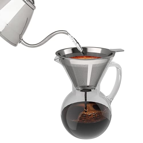 Pour-over-Kaffeebereiter bonVIVO Aldrono, Permanent Kaffeefilter