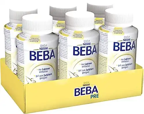 Pre-Nahrung BEBA Nestlé PRE, Säuglingsmilchnahrung 6 x 200 ml
