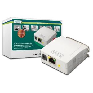 Printserver DIGITUS Fast Ethernet mit Parallel-Port, 1x RJ45