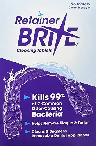 Prothesenreiniger Retainer Brite Reinigungstabletten, 96 Tabletten