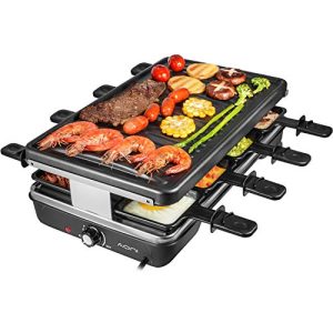 Raclette AONI grill Rauchfreier grill Elektrischer BBQ-Grill