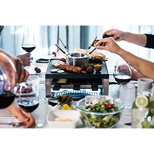 Raclette-Fondue-Set Solis Grill 3 in 1, Raclette + Tischgrill