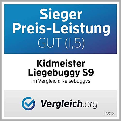 Reisebuggy Kidmeister S9 Beige Liegebuggy Jogger