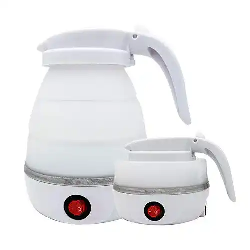 Reisewasserkocher Gobesty Faltbarer Wasserkessel, 0.6 Liter