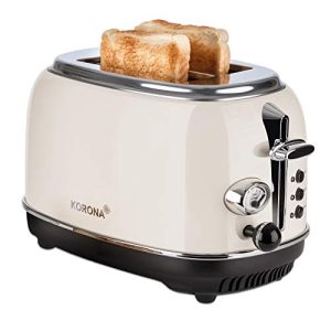 Retro-Toaster Korona 21666 Toaster, 2 Scheiben, Creme, 810 Watt