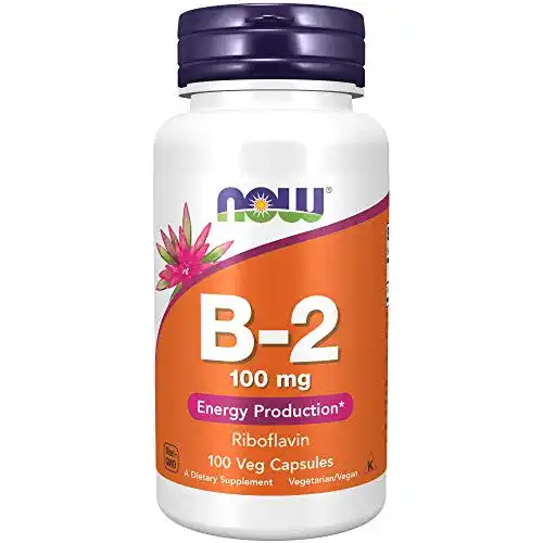 Riboflavin Now Foods Vitamin-B2 100mg Vitamine 100 Kapseln