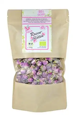Rosenblütentee direct&friendly Bio Rosenblüten, getrocknet,100 g
