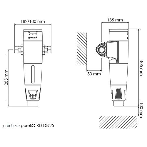 Rückspülfilter Grünbeck pureliQ:RD 25, DN25, 100 µm, 2,5kg