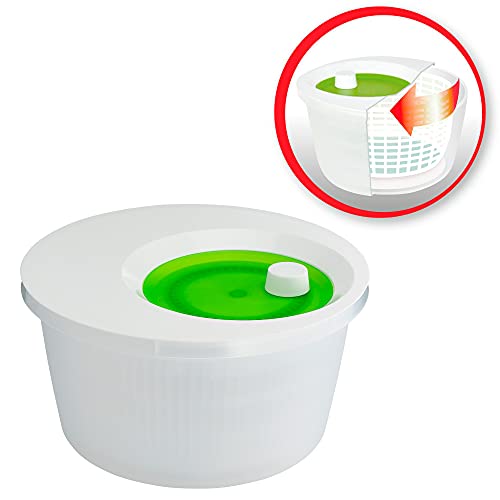 Salatschleuder Emsa, Kunststoff, Basic Grün, 4 L