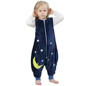 Schlafsack mit Füßen Riou Baby Winter, Flanell, ohne Ärmel