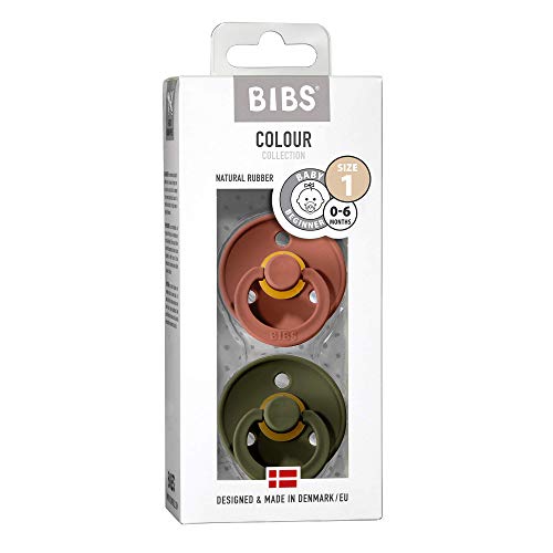 Schnuller BIBS Colour 2er-Pack, BPA-frei, Kirschform Nippel