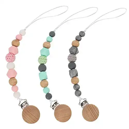 Die beste Schnullerkette Firtink 3er Pack Baby Mädchen Personalisiert 2026 Test Bestseller Schnullerkette Firtink 3er Pack Baby Mädchen Personalisiert