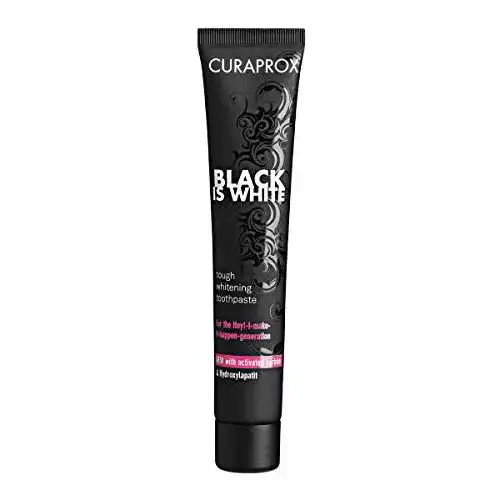 Schwarze Zahnpasta CURAPROX Black is White Zahnpasta, 90 ml