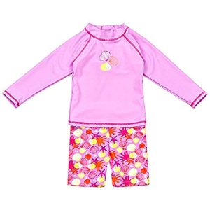 Swimsuit Baby Landora ®: long-sleeved set of 2 in violet