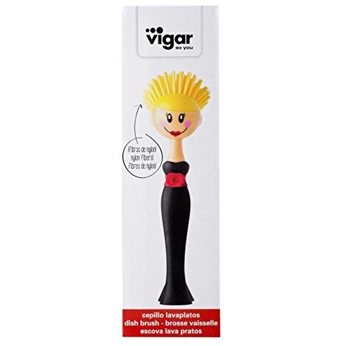 Spülbürste VIGAR Dolls Kylie robust mit Ständer, ABS, Nylon