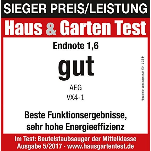 Staubsauger AEG VX4-1-GM-T mit Beutel, inkl. Zusatzdüsen