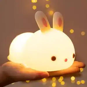 Stilllicht One Fire Kawaii Nachtlicht Kinder, LED, Hase
