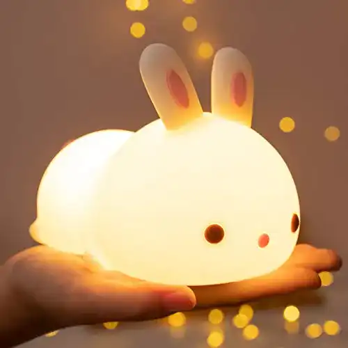 Stilllicht One Fire Kawaii Nachtlicht Kinder, LED, Hase