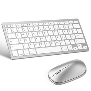 Tastatur-Maus-Set OMOTON deutsche Bluetooth Tastatur Maus