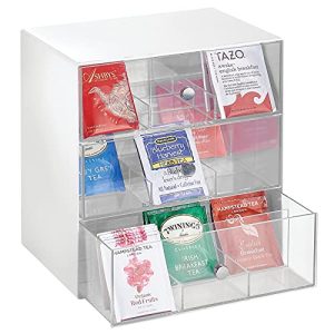Teebox mDesign Aufbewahrungsbox für Teebeutel, 27 Fächer