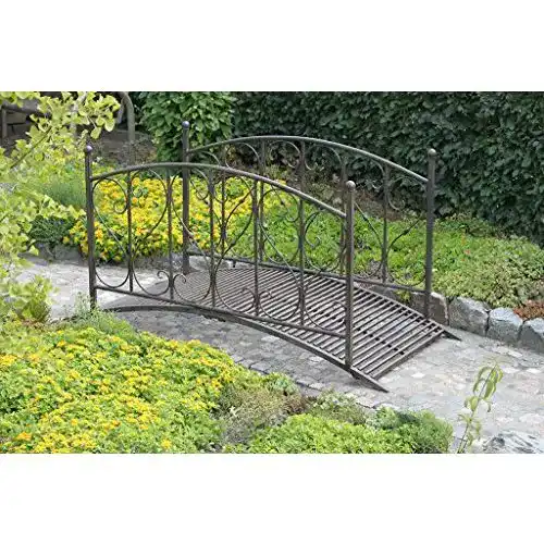 Teichbrücke Gravidus schicke Gartenbrücke aus Metall