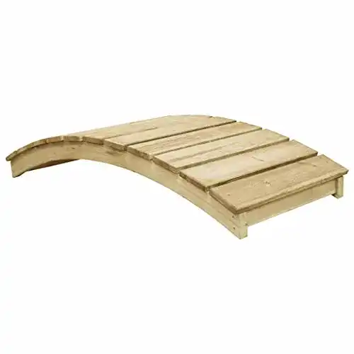 Teichbrücke vidaXL Kiefernholz Imprägniert 170x74cm