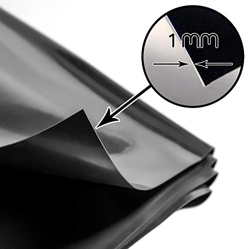 Teichfolie BooGardi PVC schwarz (wurzelfest), 2m x 2m x 1,0mm