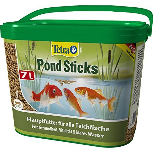 Teichfutter Tetra Pond Sticks, Fischfutter für Teichfische, 7 L Eimer