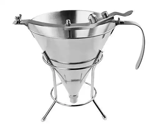 Teigportionierer FMprofessional 1,9 Liter Fondanttrichter, Edelstahl
