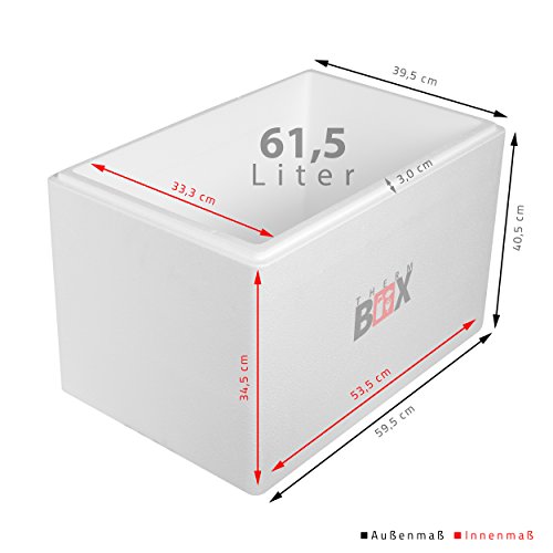 Thermobox THERM BOX Styroporbox 61W, 61,5L Isolierbox