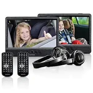 Tragbarer DVD-Player Lenco DVP-1045 Doppel DVD-Player Set