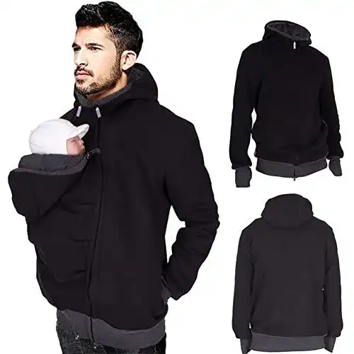 Tragejacke Gsaknc für Männer Baby Carrier Hoodies