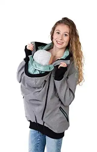 Tragejacke Viva la Mama, Umstandsjacke Herbst Winter warm