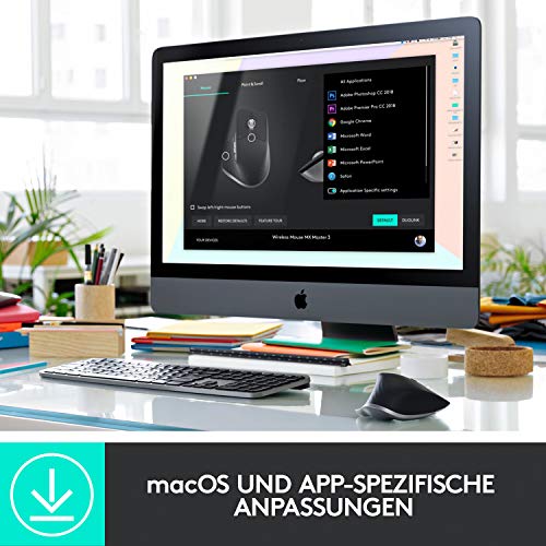 USB-C-Maus Logitech MX Master 3, ergonomisches Design