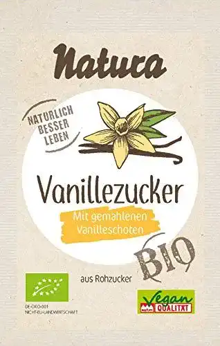 Vanillezucker NATURA Bio Vanille-Zucker mit Rohzucker 5er-Pack