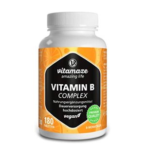 Vitamin-B-Komplex Vitamaze – amazing life Vitamin B, 180 Tabl.