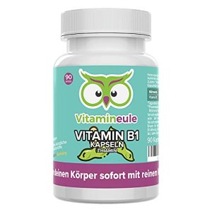 Vitamina B1 cápsulas de coruja (tiamina), dose alta, 200mg