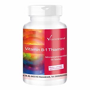 Vitamina B1 vitamina trend (tiamina) 100 mg, dose elevata, 180 compresse.
