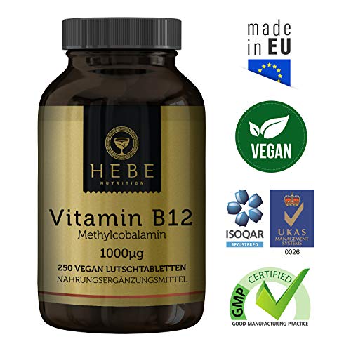 Vitamin B12 Hebe Nutrition Methylcobalamin 1000 μg hochdosiert