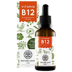 Vitamin B12 Nature Love ® Tropfen Vegan, 1700 Tropfen, 50ml