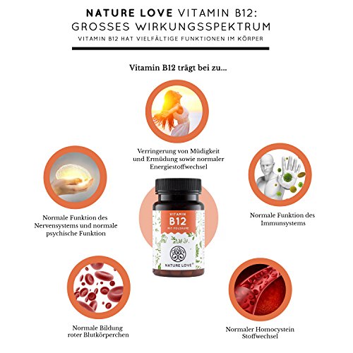 Vitamin B12 Nature Love ® Vegan, 180 Tabletten