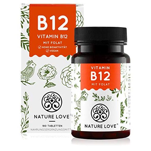 Vitamin B12 Nature Love ® Vegan, 180 Tabletten