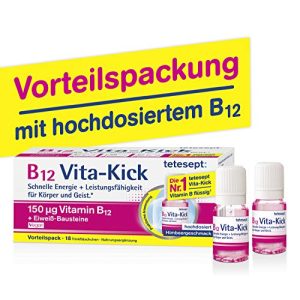Vitamin B12 tetesept B12 Vita-Kick Trinkampullen, 18 Fläschchen