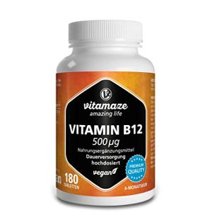 Vitamin B12 Vitamaze – amazing life hochdosiert, 180 Tabletten
