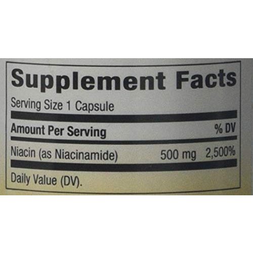 Vitamin B3 NATURE’S WAY Niacinamide, 500 mg, 100 Caps