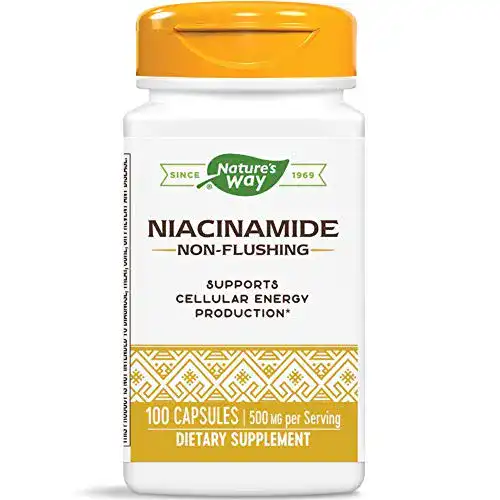 Vitamin B3 NATURE’S WAY Niacinamide, 500 mg, 100 Caps